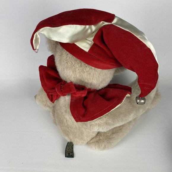 VERMONT TEDDY BEAR Jointed Brown 16" Plush Clown Joker Jester Authentic Handmade - Picture 11 of 15